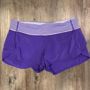 LULULEMON ATLETICA SHORTS SIZE 6 - PURPLE